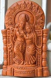 HANDMADE THE HINDU DEITIES RADHA AND KRISHNA